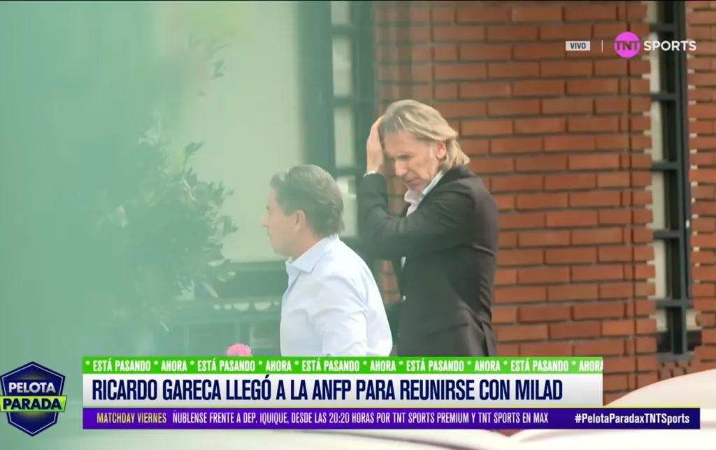 Ricardo Gareca en la ANFP.