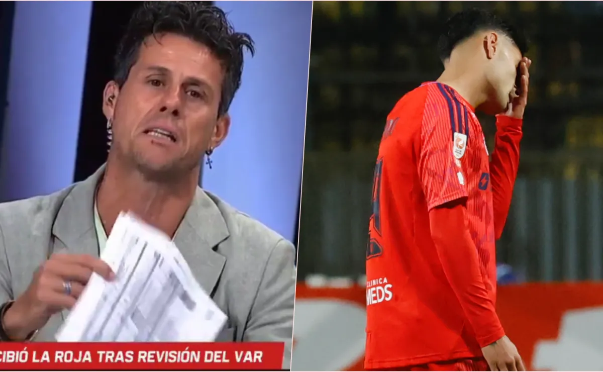 La furia de Rivarola por la errónea expulsión de Altamirano en U. de Chile