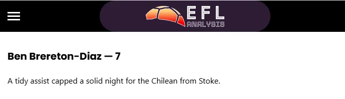 La nota precisa de EFL Analysis.