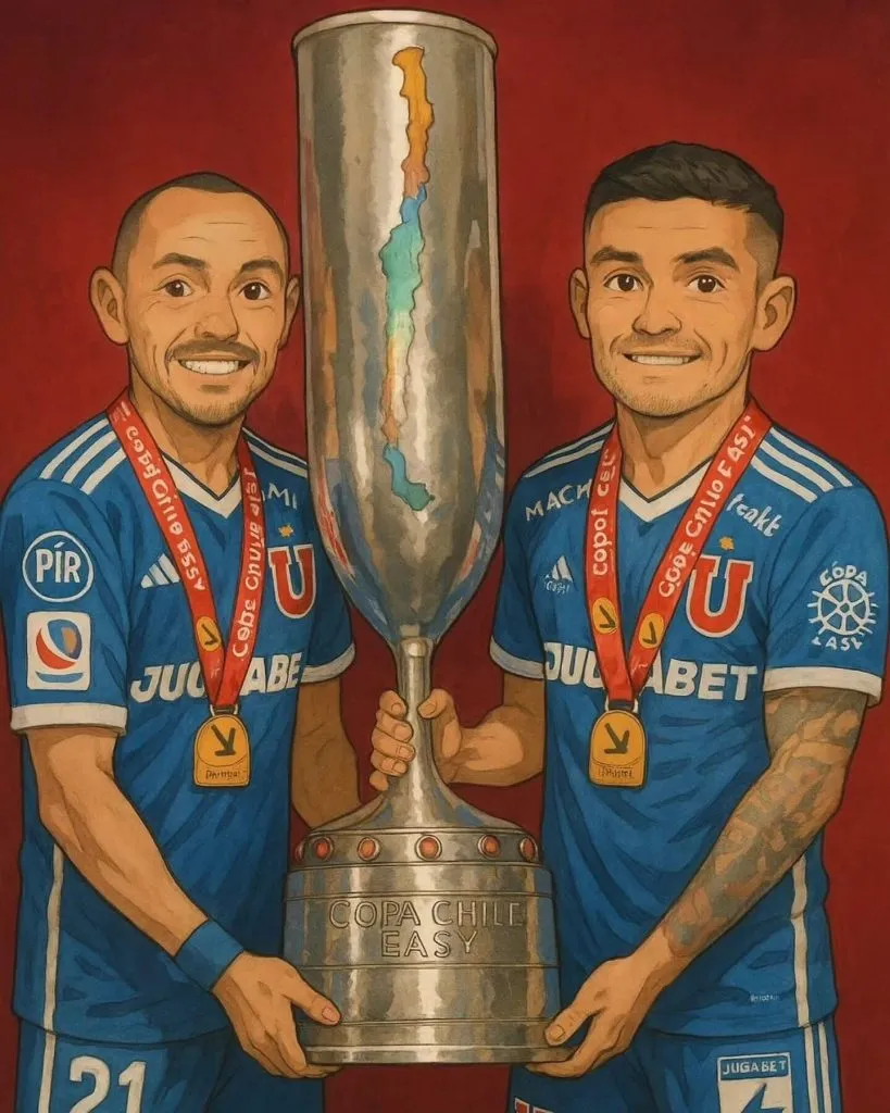 Marcelo Díaz transformó la foto con Charles Aránguiz y la Copa Chile.