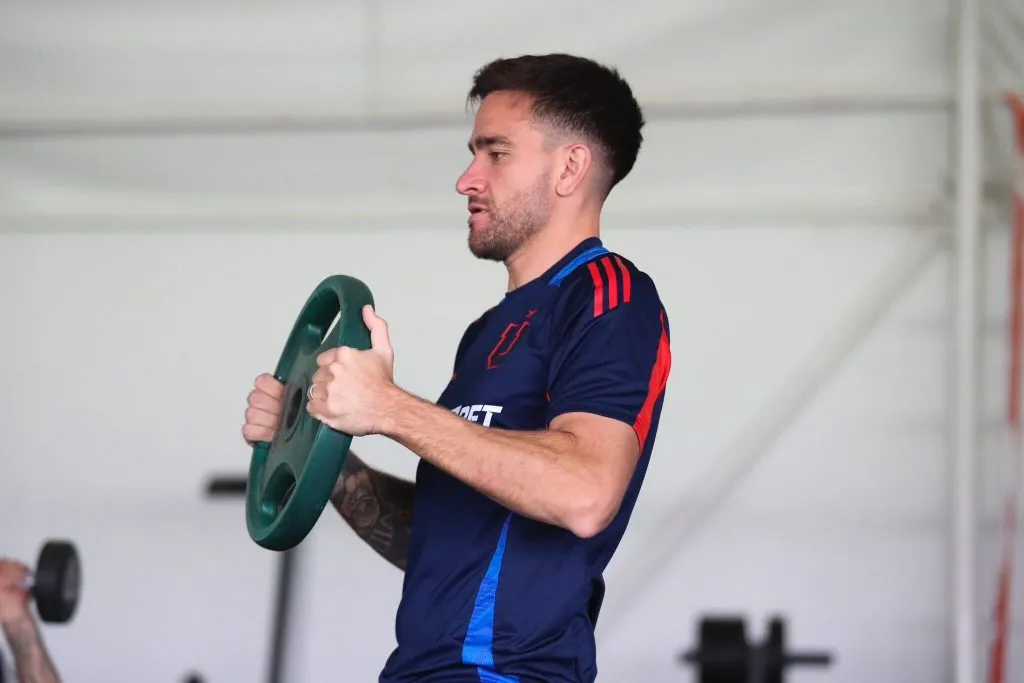 U de Chile realizó trabajos de gimnasio en el CDA por la lluvia. Foto: U de CHILE.