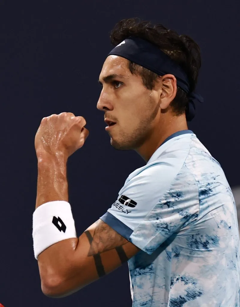 Alejandro Tabilo durante el Miami Open 2025 (Getty Images).