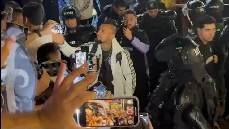 Vidal fue una estrella al llegar a Colombia para jugar Libertadores