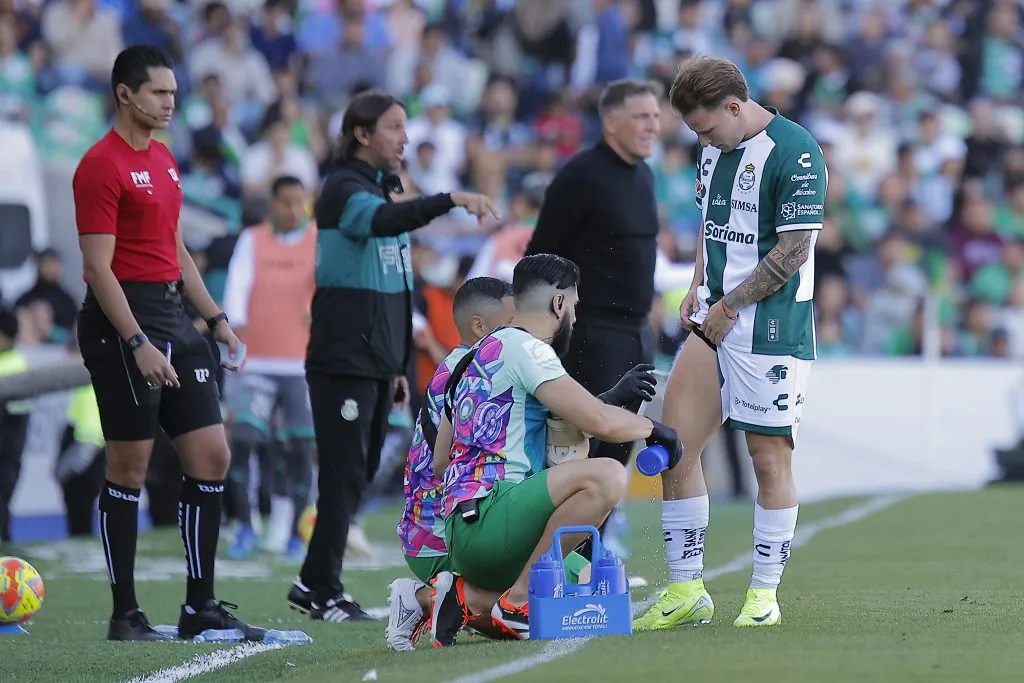 El registro de la lesión que arrastraba el ex ariete de Palestino. (Manuel Guadarrama/Getty Images).