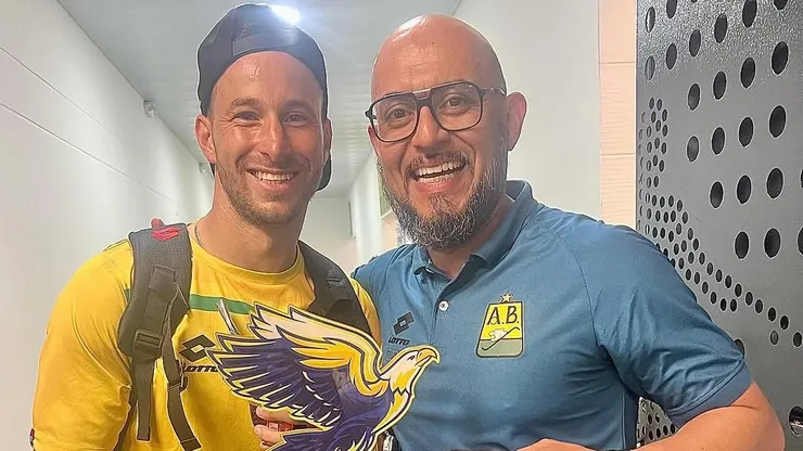Luciano Pons convirtió su primer gol en el Bucaramanga.