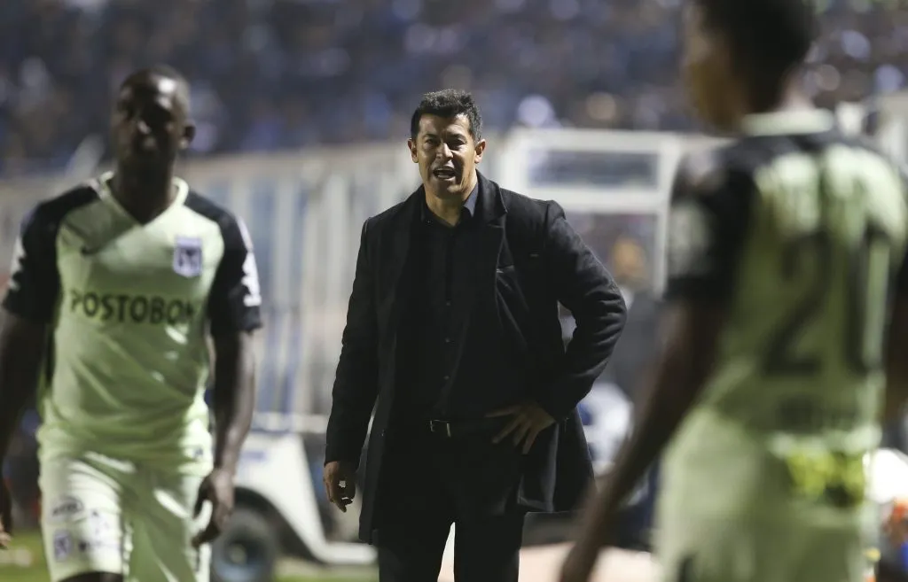 Jorge Almirón como DT de Atlético Nacional de Medellín. (Agustin Marcarian/Getty Images).