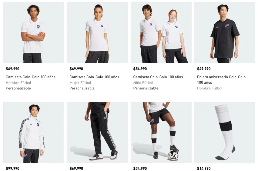 La nueva línea de ropa de Colo Colo por el centenario