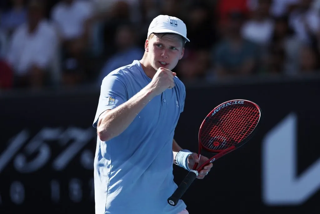 Jenson Brooksby en el Asutralian Open 2023 (Getty Images).