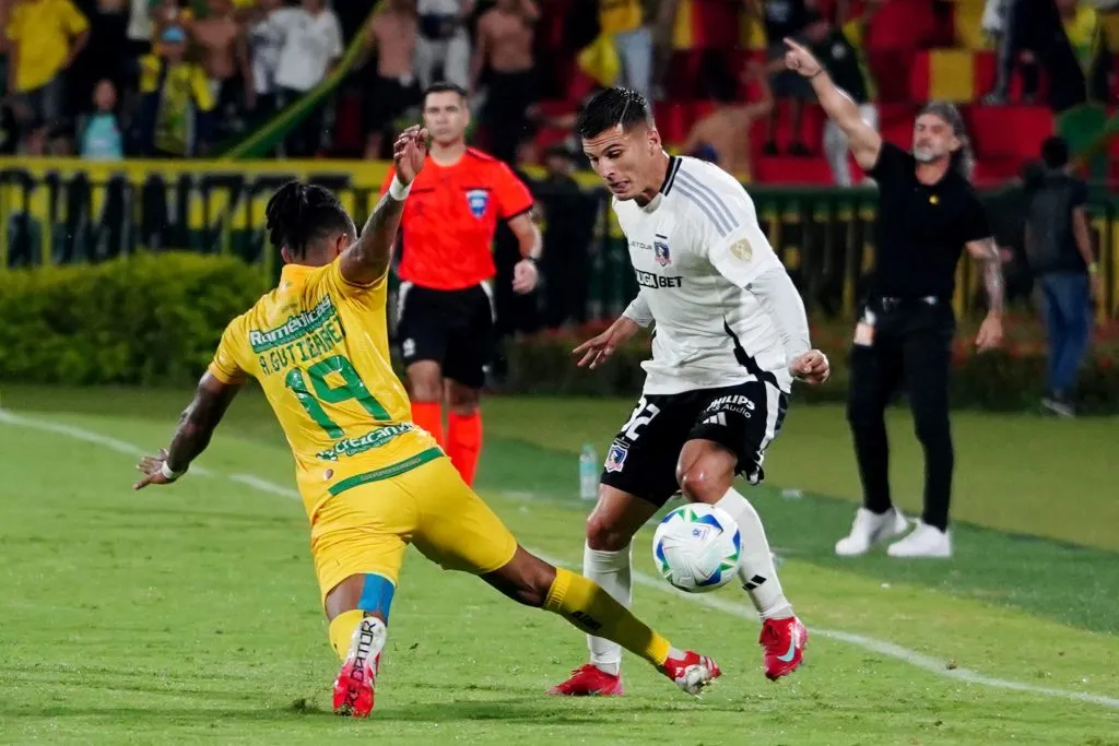 Lucas Cepeda ante el Atlético Bucaramanga. (Vizzor image/Photosport).