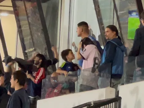 Emilia Dides sorprende como hincha de la U en Libertadores