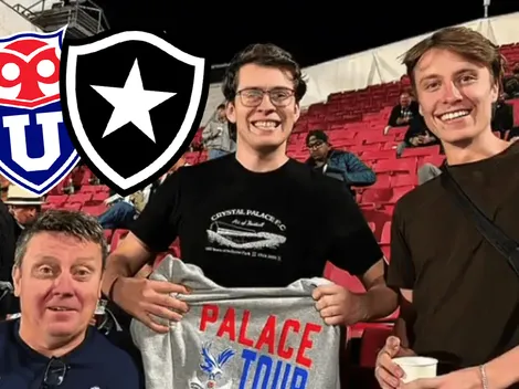 Random: hinchas del Crystal Palace apoyaron a Botafogo ante la U