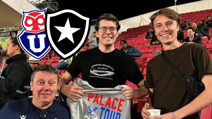 Hinchas del Crystal Palace en la barra de Botafogo contra la U.