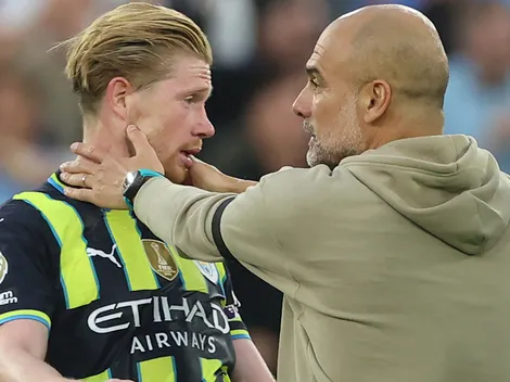 Emotiva reacción de Guardiola al adiós de De Bruyne del City