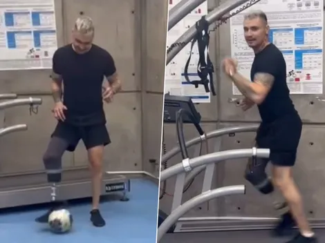 Jugando a la pelota: el emocionante video de Campitos