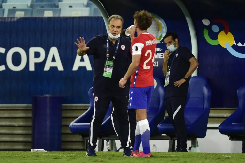 Luciano Arriagada en la Copa América de 2021. (Photo by Rogerio Florentino/Getty Images)