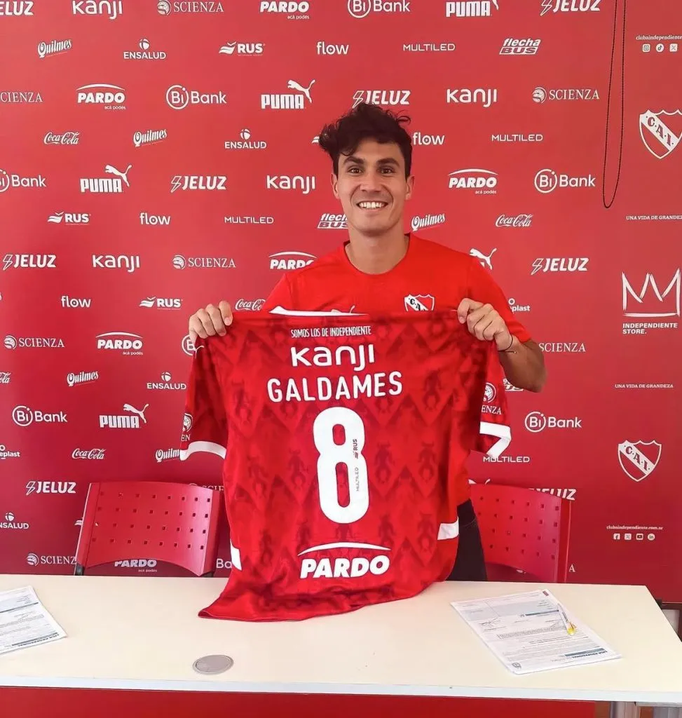 Pablo Galdames usa la “8” en Independiente | Independiente de Avellaneda
