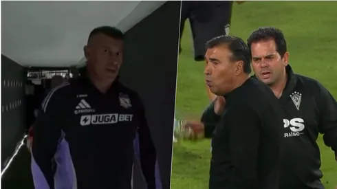 Almirón y Robles tuvieron un cruce en el Monumental