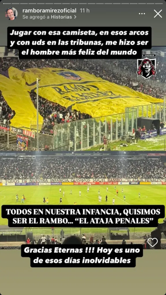 Así reaccionó Rambo Ramírez a su homenaje | Instagram