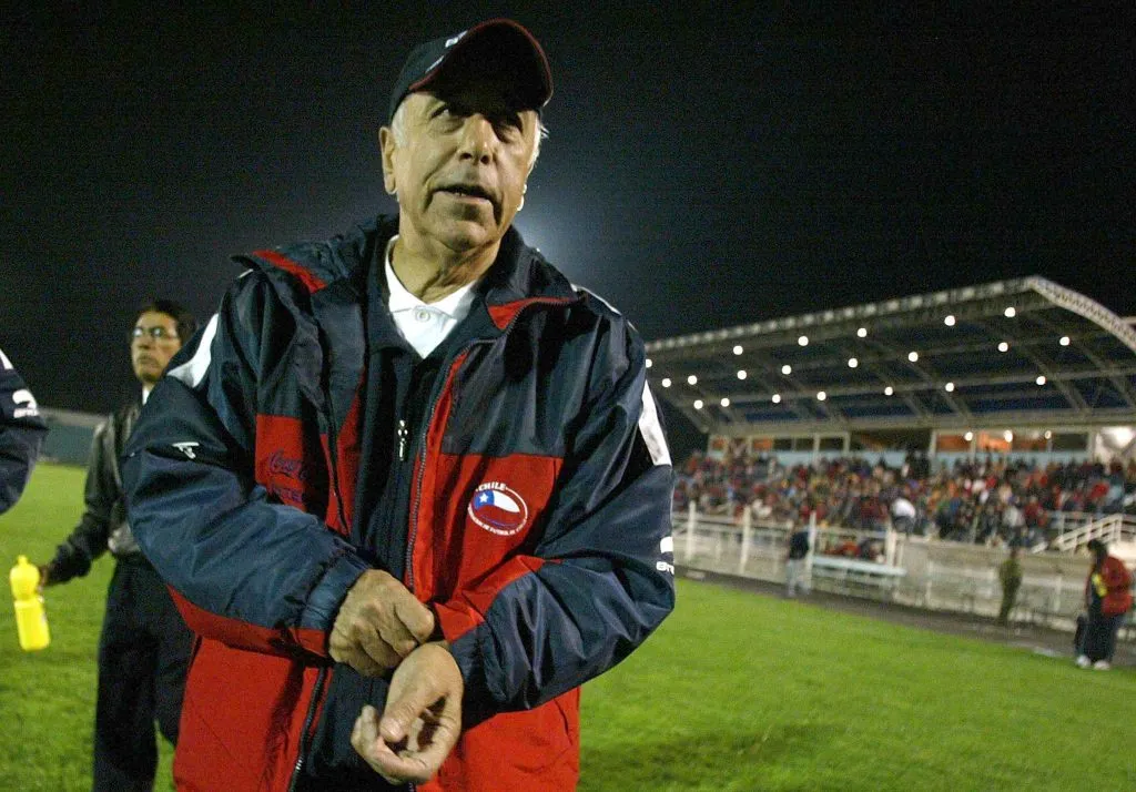 Nelson Acosta como DT de la selección chilena. (LUIS HIDALGO/PHOTOSPORT).