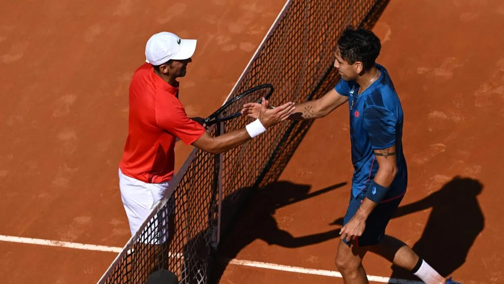 Djokovic felicitó a Tabilo cuando jugaron el año pasado