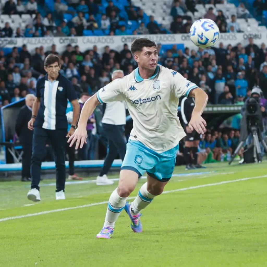 Juan Nardoni no estará en Racing para el duelo con Colo Colo por Copa Libertadores (@RacingClub)