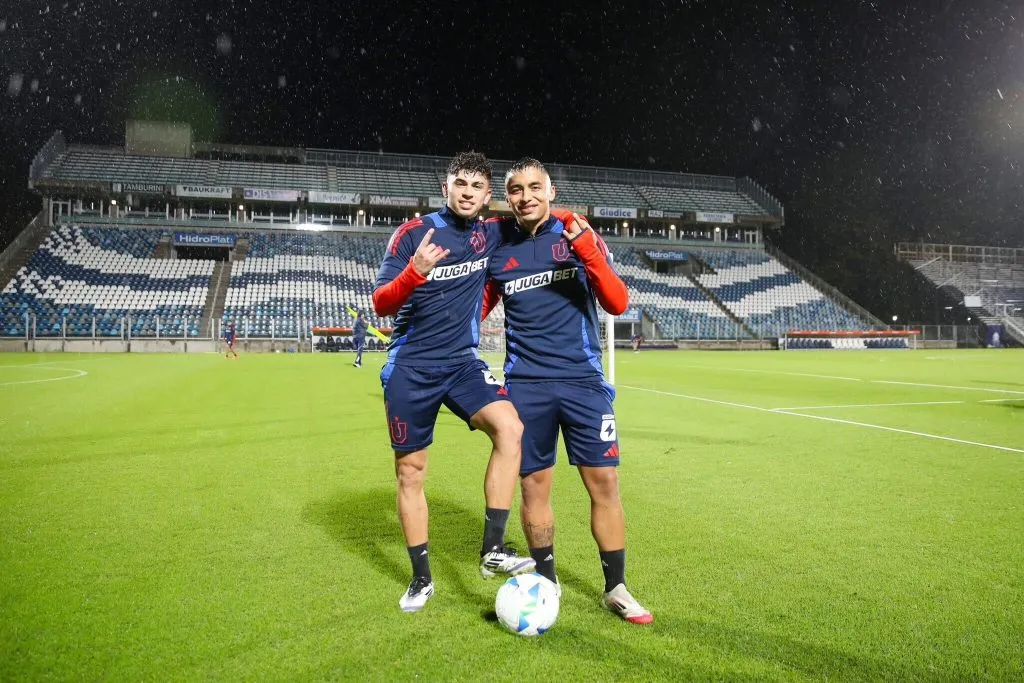 Los jugadores de U de Chile entrenaron en El Bosque. FOTO: U de Chile.