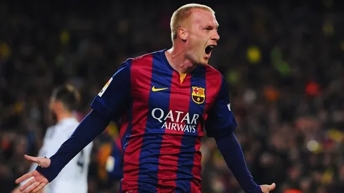 Jeremy Mathieu del Barcelona en 2015.
