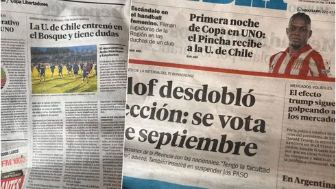 La prensa argentina calienta el duelo de la U con Estudiantes.