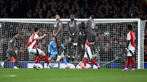 Declan Rice se robó la película con dos golazos de tiro libre para el triunfo del Arsenal ante Real Madrid en Champions League.