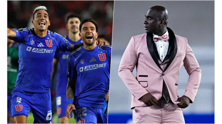 Mansa foto que se sacaron los jugadores de la U de chile y Segundo Castillo.