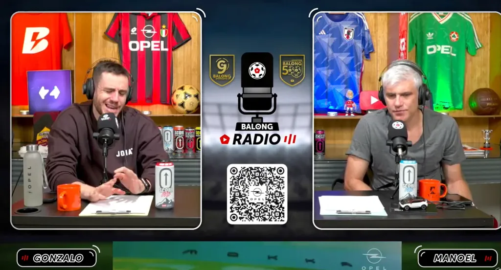 Gonzalo Fouillioux mientras elogia a Matías Zaldivia. (Captura Balong Radio).