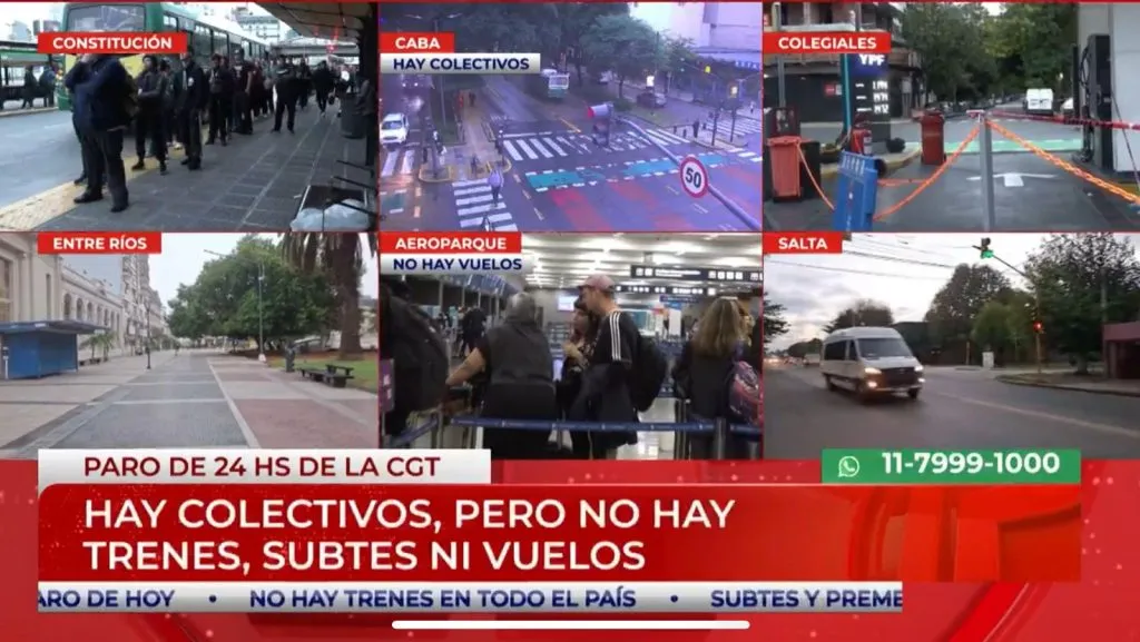 La prensa argentina informa sobre los aeropuertos cerrados esta jornada en Argentina.