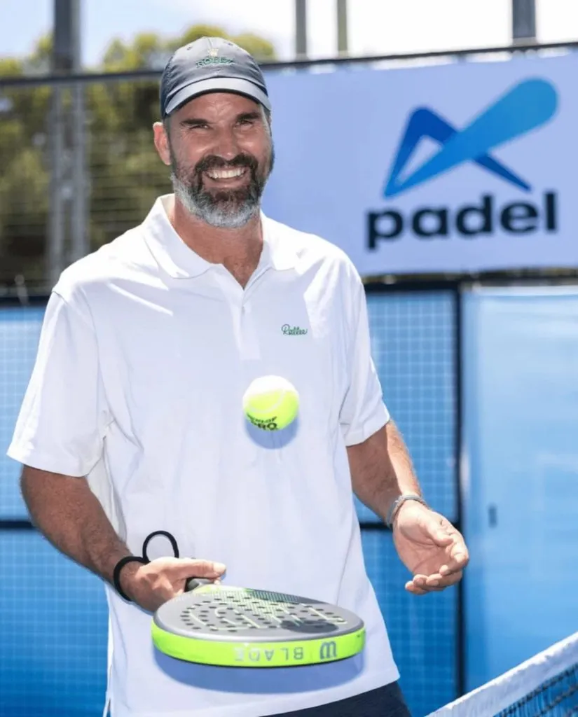 Patrick Rafter está dedicado al pádel