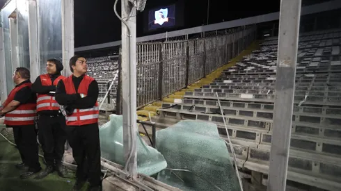 Graves incidentes en el estadio Monumental.