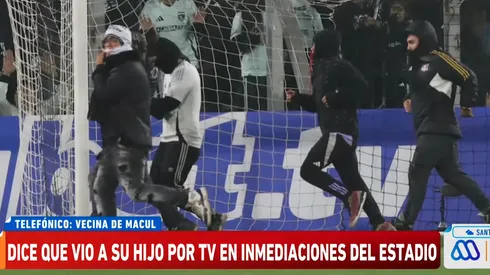 Una mujer identificó a su hijo en la invasión de hinchas de Colo Colo