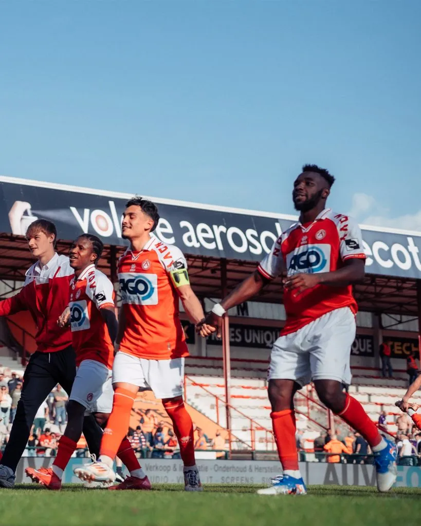 Nayel Mehssatou mantiene al Kortrijk soñando con la salvación del descenso. Foto: Kortrijk.