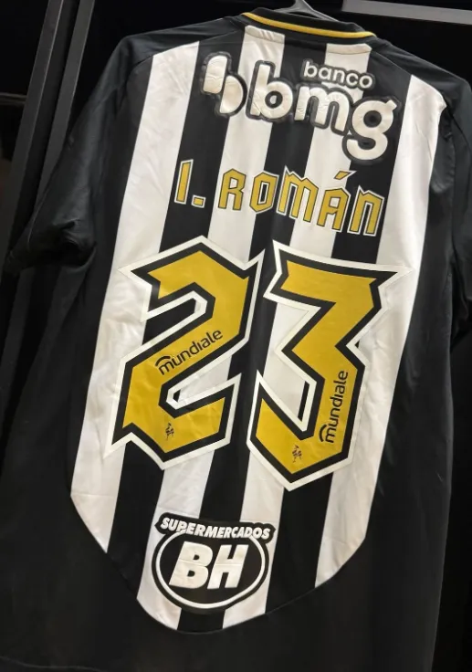 Iván Román debutó con la 23 del Atlético Mineiro. Foto: Mineiro.