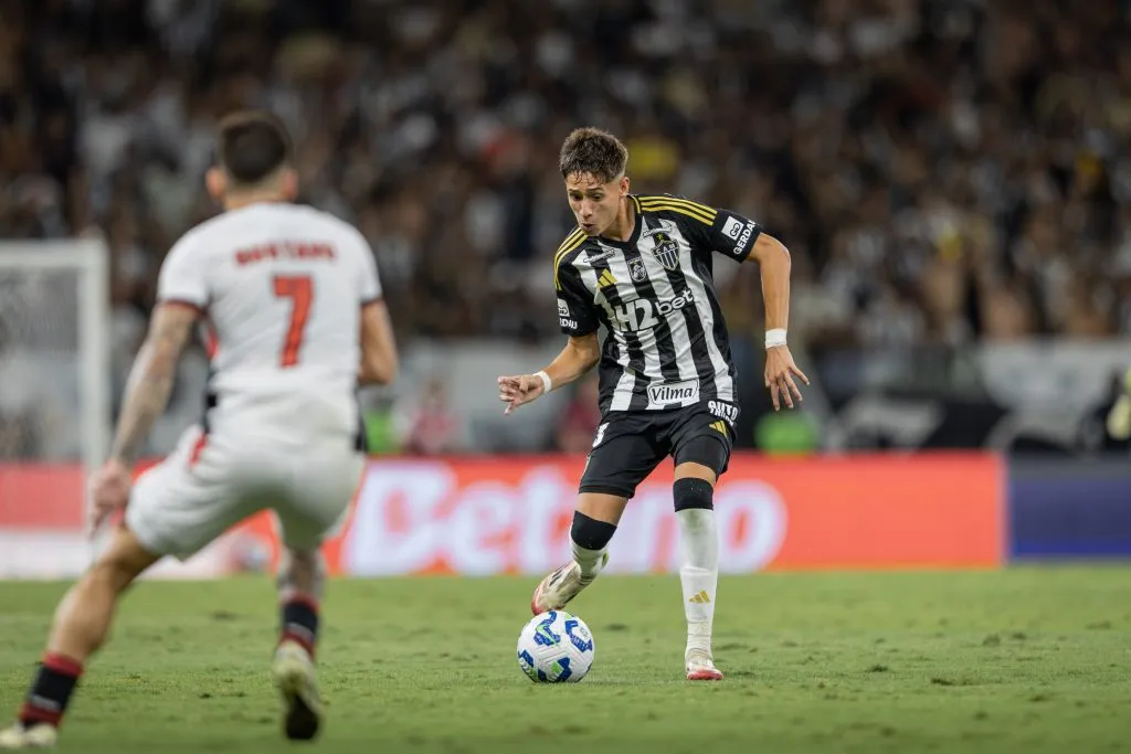 Iván Román se mostró feliz por su debut, pero remarcó que no quedó conforme por el empate del Atlético Mineiro. Foto: Mineiro.