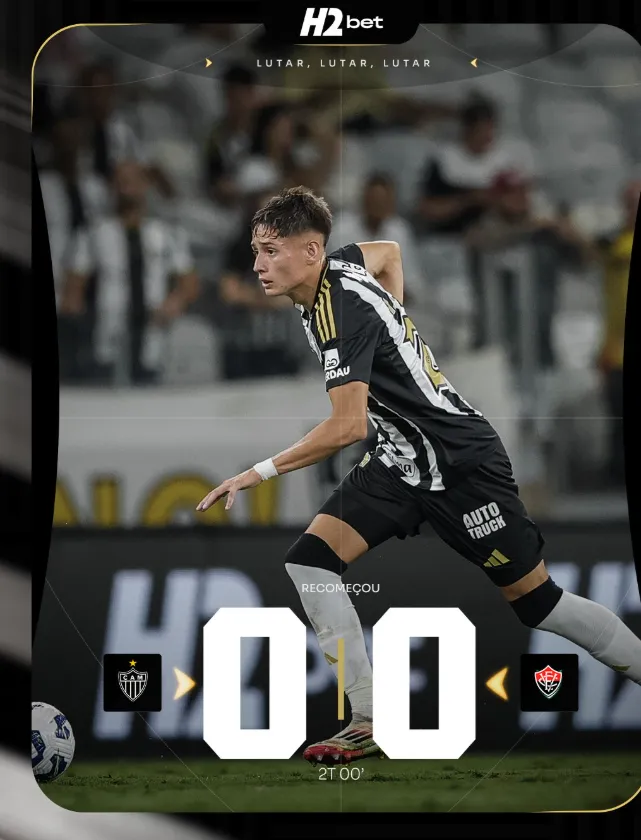 Iván Román fue destacado por su club en una de las gráficas del partido. La del descanso. (Captura Atlético Mineiro).