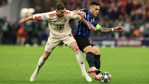 Leon Goretzka y Lautaro Martínez, protagonistas en el duelo entre Inter de Milan y Bayern de Múnich en la Champions League.