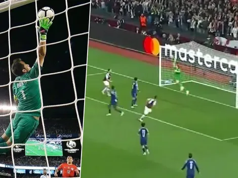 Vale como gol: Tapadón a lo Claudio Bravo de Donnarumma