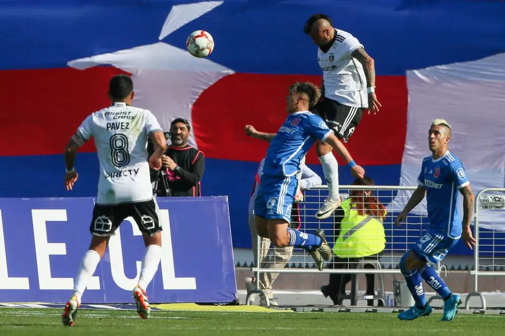 Arturo Vidal confirmó que ni él ni Colo Colo le tienen miedo a la U. Foto: Photosport.
