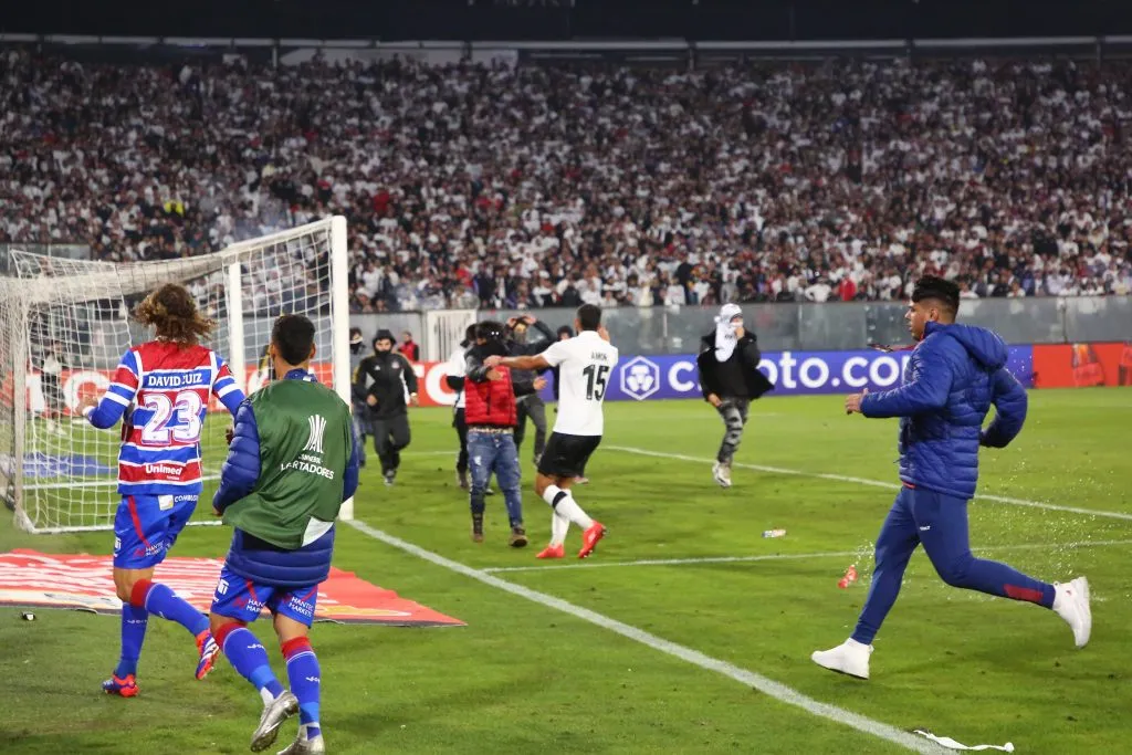 La acción de Emiliano Amor ha sido destacada tras el partido con Fortaleza en Copa Libertadores. Foto: Marcelo Hernandez/Getty Images.