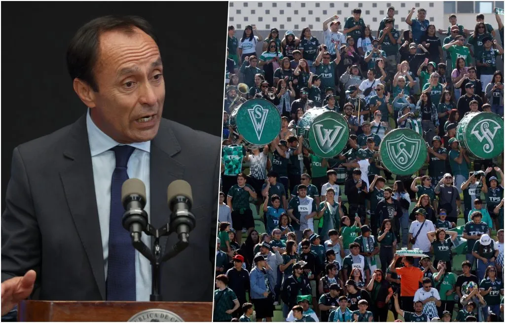 Ministro Pizarro dio su parecer sobre los bombos y lienzos en los estadios. Foto: Photosport.