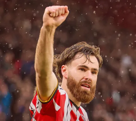 Ben Brereton mantiene al Sheffield United en la lucha por el ascenso. Foto: Sheffield United.