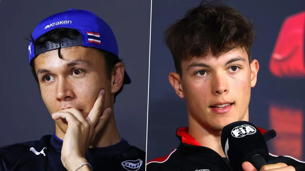 Alex Albon y Oliver Bearman (Getty Images).