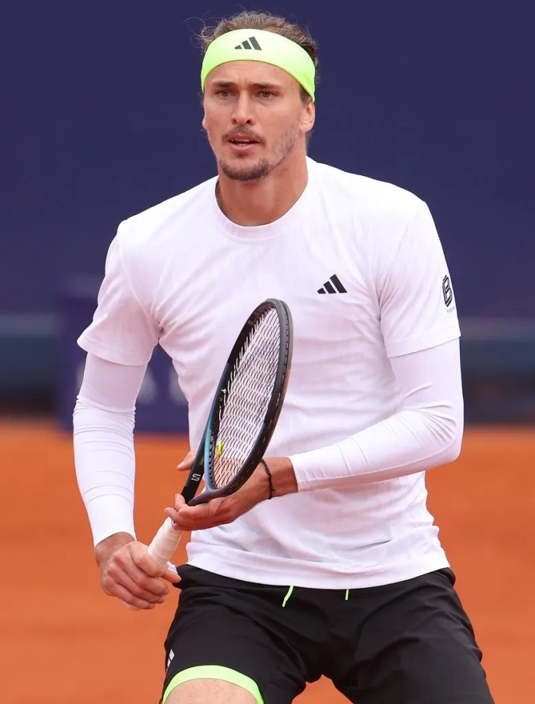 Alexander Zverev en su partido contra Tallon Griekspoor en el ATP de Múnich 2025 (Getty Images).