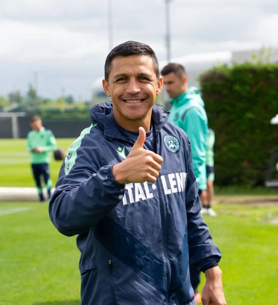 Alexis Sánchez mandó su saludo a Colo Colo desde Italia. Foto: Udinese.