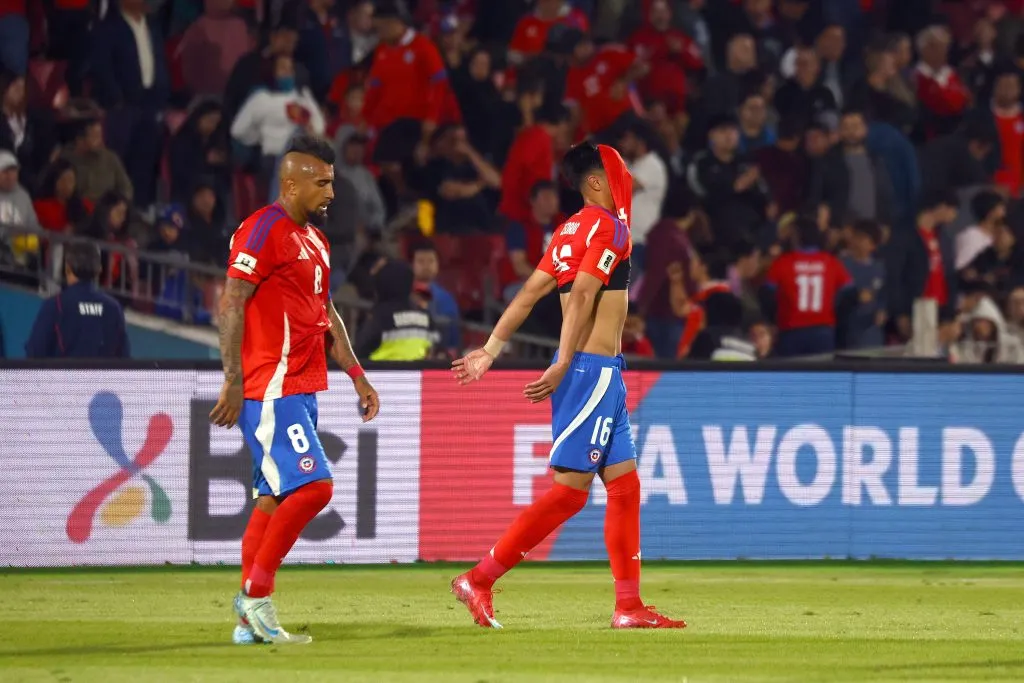 Darío Osorio sigue sin anotar goles oficiales por Chile.  (Photo by Marcelo Hernandez/Getty Images)