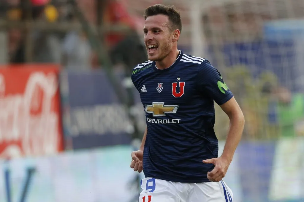 Apenas 12 goles en 53 partidos del Campeonato Naciona, consiguió Ángelo Henríquez en su segundo paso por la U | Photosport